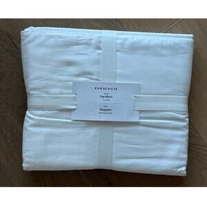 New Parachute Home Sateen Top Sheet Set Queen Size White